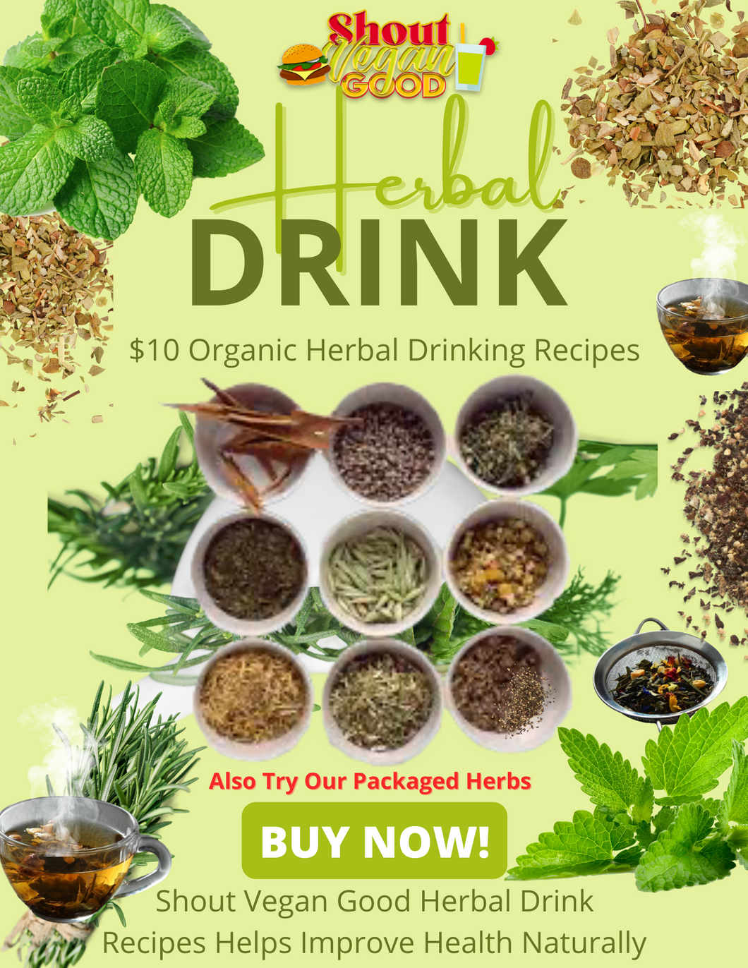 Stress & Pain Herb Health Drink Recipe