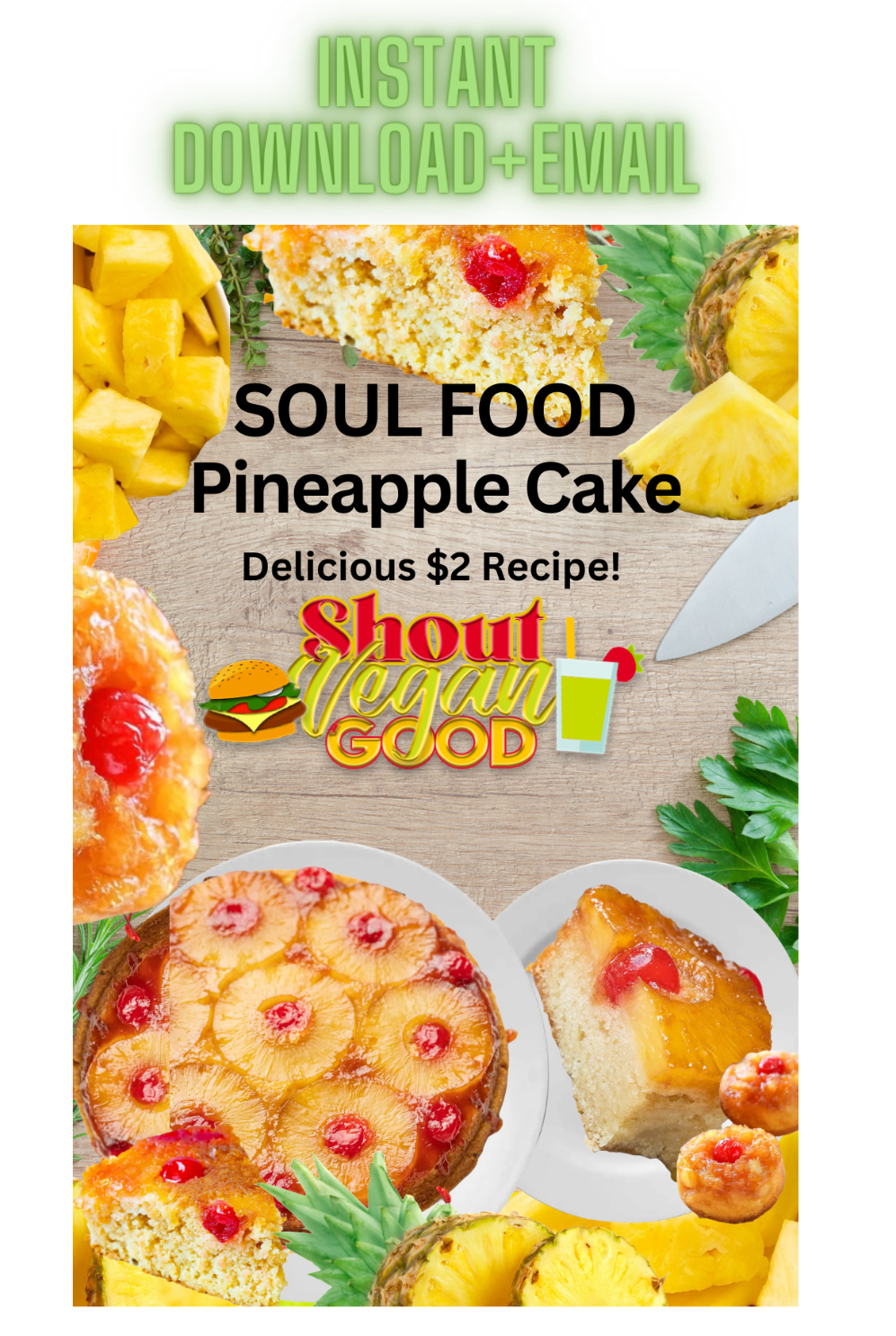 Vegan Soul Food Pineapple Cake Recipe!