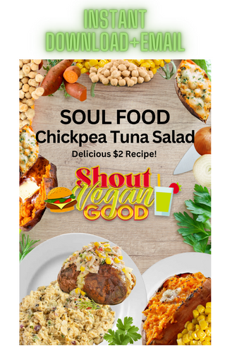 Vegan Soul Food Chickpea Tuna Sweet Potato Recipe